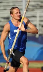 Luis Hanssler took silver in the decathlon at the C-USA Outdoor Championship on Friday