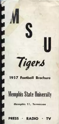 1957 Football Media Brochure Cover