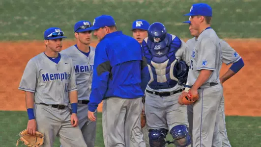 Baseball huddle