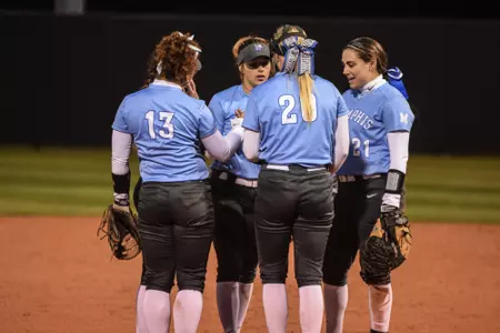 Softball Player Huddle, 2016