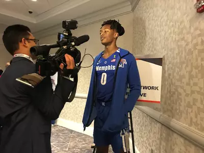 Kyvon Davenport AAC Media Day