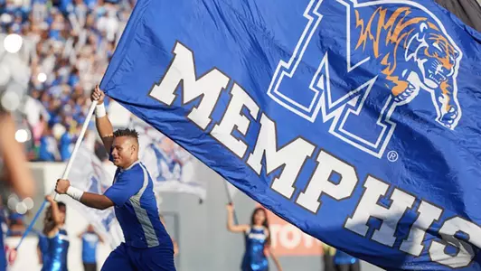 Spirit Squad with flag