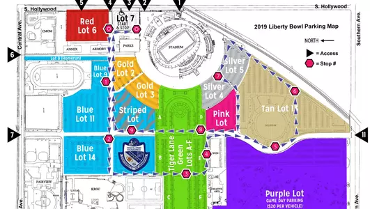 Football Shuttle Map