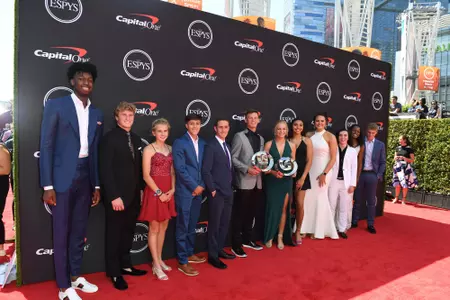 Los Angeles, CA - July 10, 2019 - Microsoft Theatre: Gatorade Players of the Year on the red carpet during the 2019 ESPYS presented by Capital One(Photo by Eric Lars Bakke / ESPN Images)
