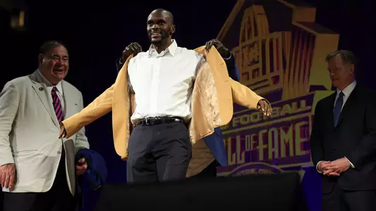 Isaac Bruce Hall of Fame Gold Jacket