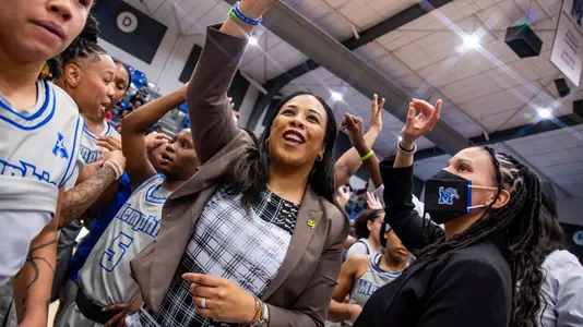 Head Coach Katrina Merriweather (HC) during the Memphis vs. ECU Womenâ??s Basketball game on 03022022.