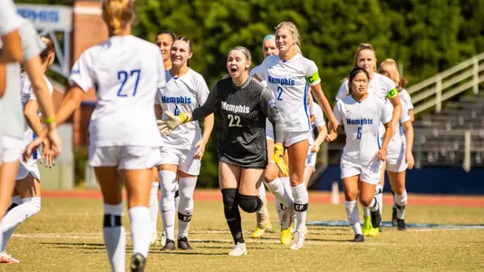 Team during the Memphis vs. ECU Womenâ??s Soccer game on 10092022.