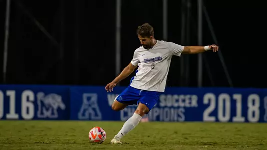 Midfielder Cesar Sancho (5) during the Memphis vs. Charlotte Menâ??s Soccer game on 10052022.