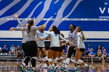 Team during the Memphis vs. Eastern Washington volleyball match on 08272022.
