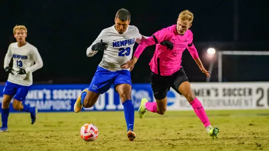 Forward Jovan Prado (23) during the Memphis vs. Lipscomb Menâ??s Soccer game on 10182022.