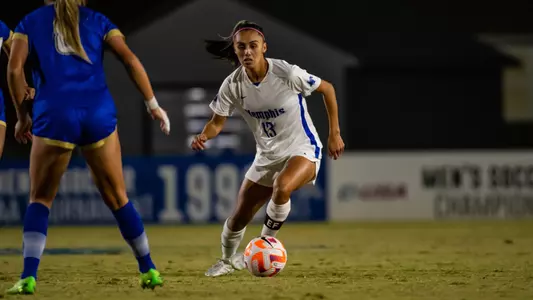 Forward Jocelyn Alonzo (13) during the Memphis vs. Tulsa Womenâ??s Soccer game on 10202022.