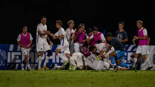 Team during the Memphis vs. Central Arkansas Menâ??s Soccer game on 09202022.