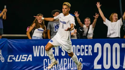 Forward Lineker Rodrigues Dos Santos (11) during the Memphis vs. Central Arkansas Menâ??s Soccer game on 09202022.