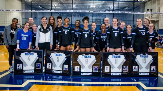 Seniors during the Memphis vs. Wichita State volleyball match on 11252022.