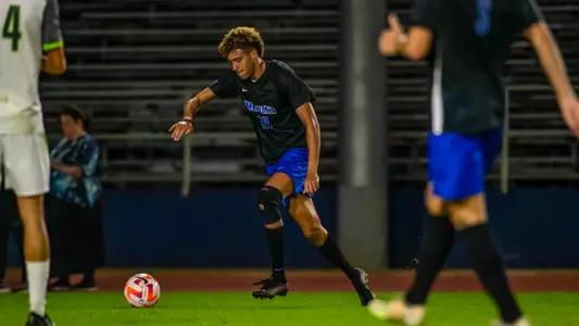 Midfielder Bryce Meredith (18) during the Memphis vs. UAB Menâ??s Soccer game on 11022022.
