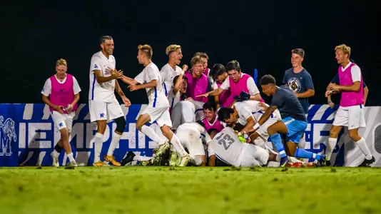 Team during the Memphis vs. Central Arkansas Menâ??s Soccer game on 09202022.