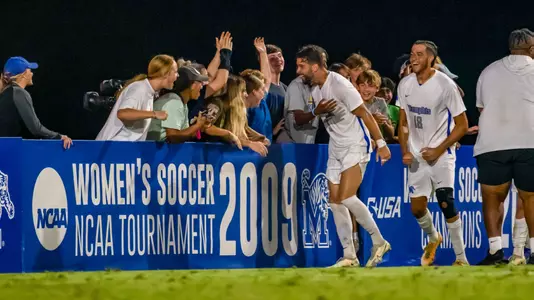 Team during the Memphis vs. Central Arkansas Menâ??s Soccer game on 09202022.
