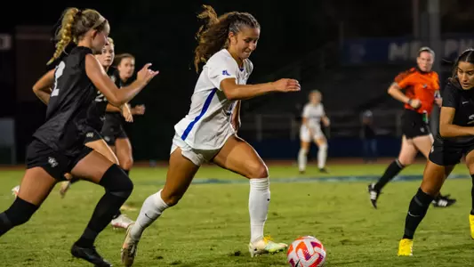 Forward Maya Jones (9) during the Memphis vs. UCF Womenâ??s Soccer game on 09152022.