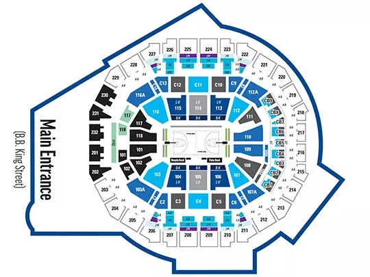 Men's Basketball Seating Chart