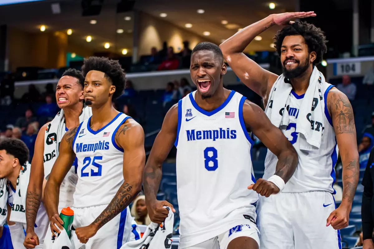 Team during the Memphis vs. LeMoyne-Owen Men’s Basketball game on 11022023.