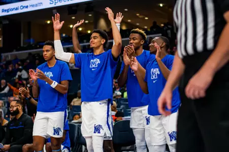 Team during the Memphis vs. LeMoyne-Owen Men’s Basketball game on 11022023.
