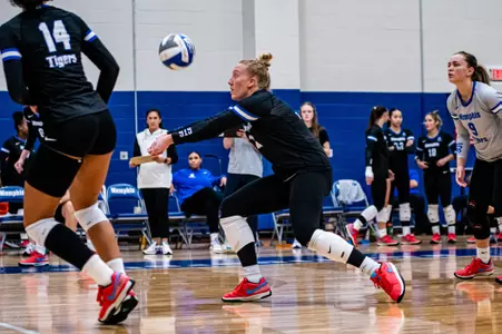 Outside Hitter Tabytha Toelke (2) during the Memphis vs. Alcorn State volleyball match on 08252023.
