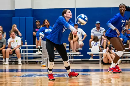 Defensive Specialist Mackenzie Leach (3) during the Memphis vs. Miami Ohio volleyball match on 08262023.