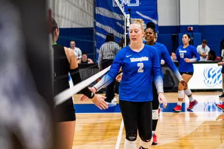 Outside Hitter Tabytha Toelke (2) during the Memphis vs. USF volleyball match on 09232023.