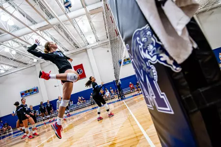 Outside Hitter Alexis Lewis (12) during the Memphis vs. Alcorn State volleyball match on 08252023.