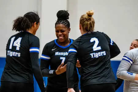 Outside Hitter Madison Rice-Locket (7) during the Memphis vs. Alcorn State volleyball match on 08252023.