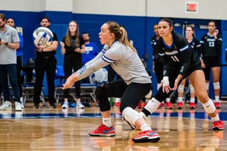 Libero Abigail Schlueter (9) during the Memphis vs. Alcorn State volleyball match on 08252023.