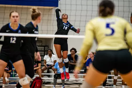 Right Side Hitter Clara Bednarek (14) during the Memphis vs. Alcorn State volleyball match on 08252023.