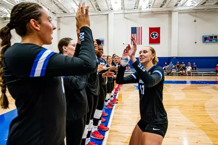Outside Hitter Alexis Lewis (12) during the Memphis vs. Alcorn State volleyball match on 08252023.