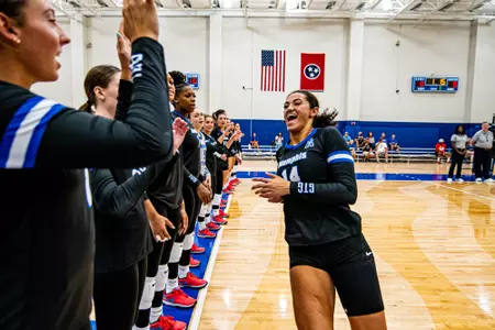 Right Side Hitter Clara Bednarek (14) during the Memphis vs. Alcorn State volleyball match on 08252023.