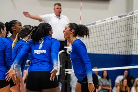 Right Side Hitter Clara Bednarek (14) during the Memphis vs. Miami Ohio volleyball match on 08262023.