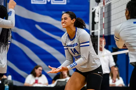 Right Side Hitter Clara Bednarek (14) during the Memphis vs. Arizona State volleyball match on 09142023.