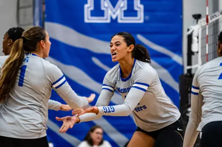 Right Side Hitter Clara Bednarek (14) during the Memphis vs. Arizona State volleyball match on 09142023.
