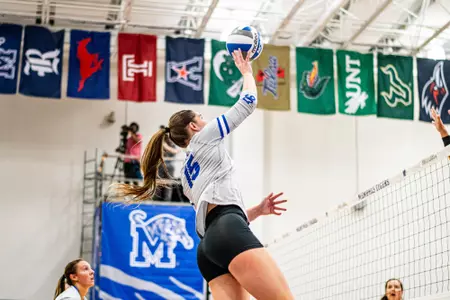 Middle Hitter Autumn Flynn (15) during the Memphis vs. Arizona State volleyball match on 09142023.