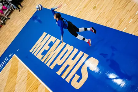 Setter Catalina Martinez (23) during the Memphis vs. Little Rock Arkansas volleyball match on 09162023.