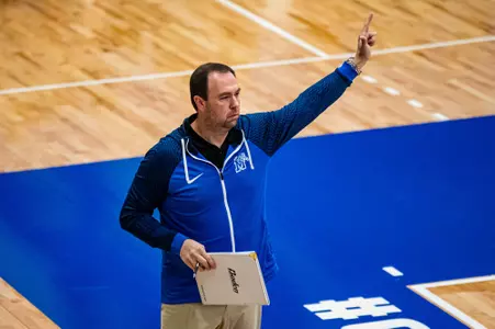 Head Coach Sean Burdette during the Memphis vs. Little Rock Arkansas volleyball match on 09162023.