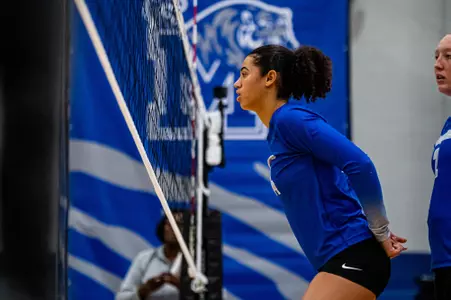 Right Side Hitter Clara Bednarek (14) during the Memphis vs. USF volleyball match on 09232023.