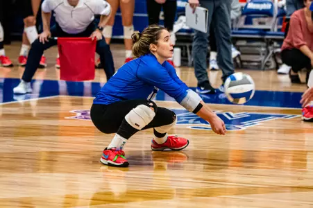 Libero Bailey Houlihan (10) during the Memphis vs. UTSA volleyball match on 10272023.