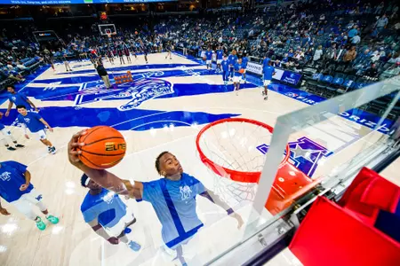 Forward Jonathan Pierre (0) during the Memphis vs. Jackson State University Men’s Basketball game on 11062023.