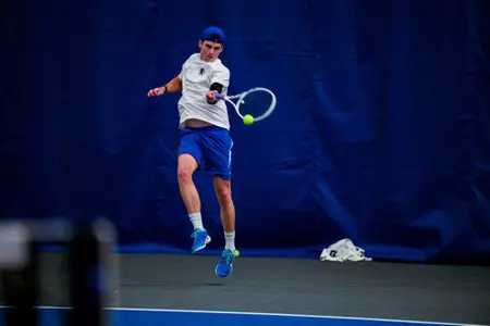 Charlie Barry during the Memphis vs. Harvard Tennis match on 01172024.
