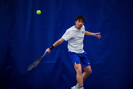 Conor Gannon during the Memphis vs. Harvard Tennis match on 01172024.