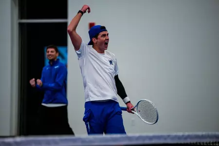 Charlie Barry during the Memphis vs. Harvard Tennis match on 01172024.