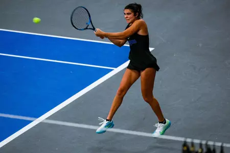 Alice Amendola during the Memphis vs. Tulsa Tennis match on 01282024.