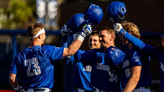 Catcher Riley Davis (23) during the Memphis vs. Bowling Green Baseball game on 02242024.