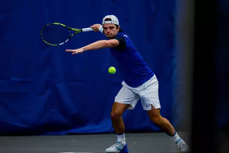 Maxime Dubouch during the Memphis vs. UAB Tennis match on 01122024.