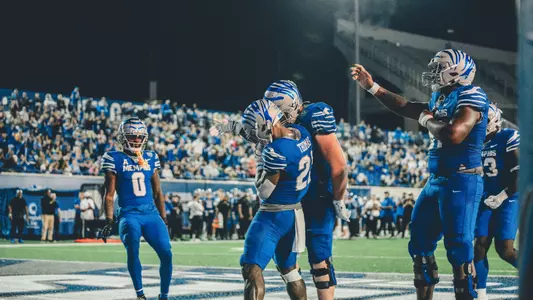 Memphis Football celebrates vs. MTSU
